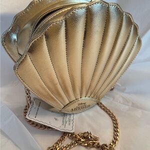 Disney x SkinnyDip The Little Mermaid Ariel Gold Shell Crossbody Bag